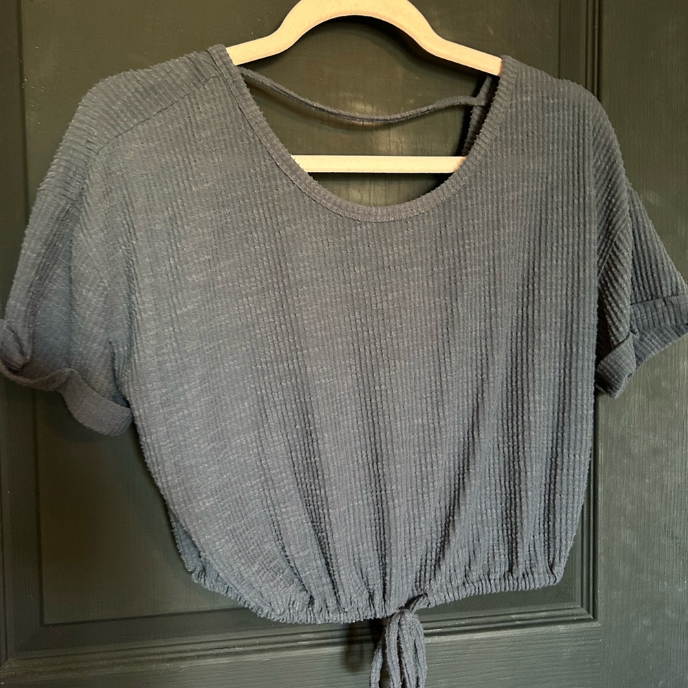 cute girls- open back shirt.